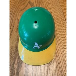 Vintage Oakland Athletics MLB Souvenir Batting Helmet Green Yellow Novelty Hat